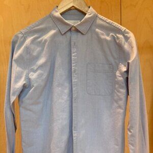 Kids baby blue button up